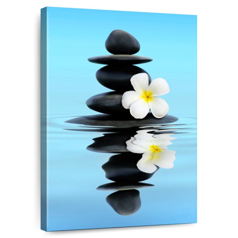Kerrick Zen Stone Plumeria, 45" H x 30" W