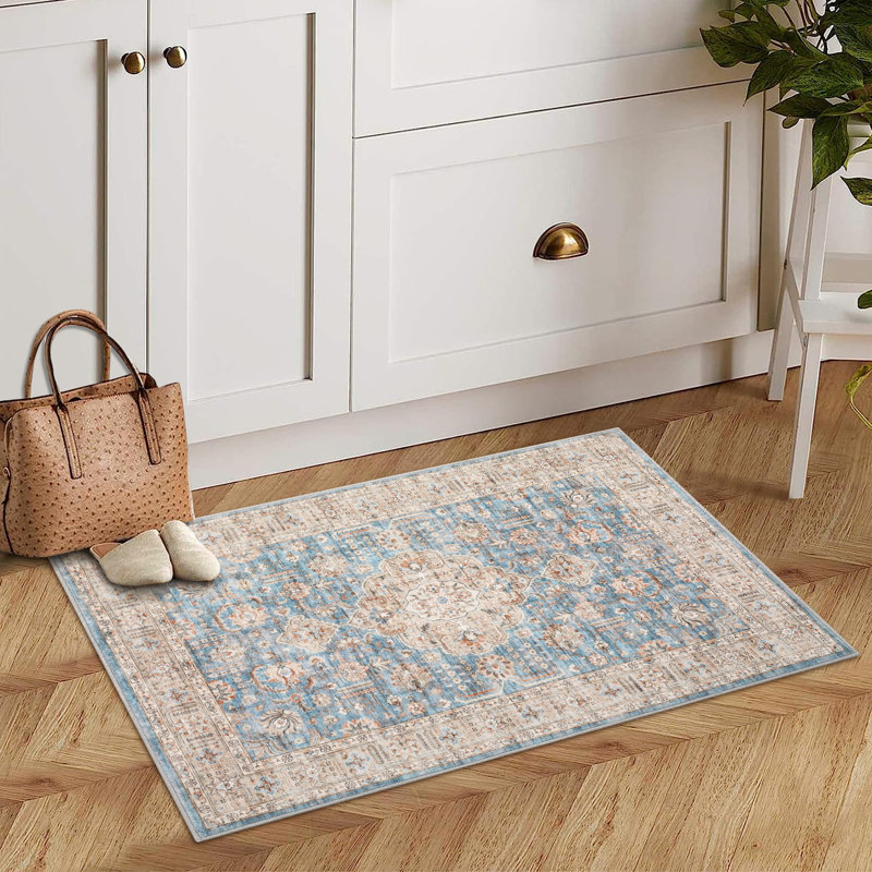 Olivarria Washable Indoor Rug, Rectangle 2' x 3'