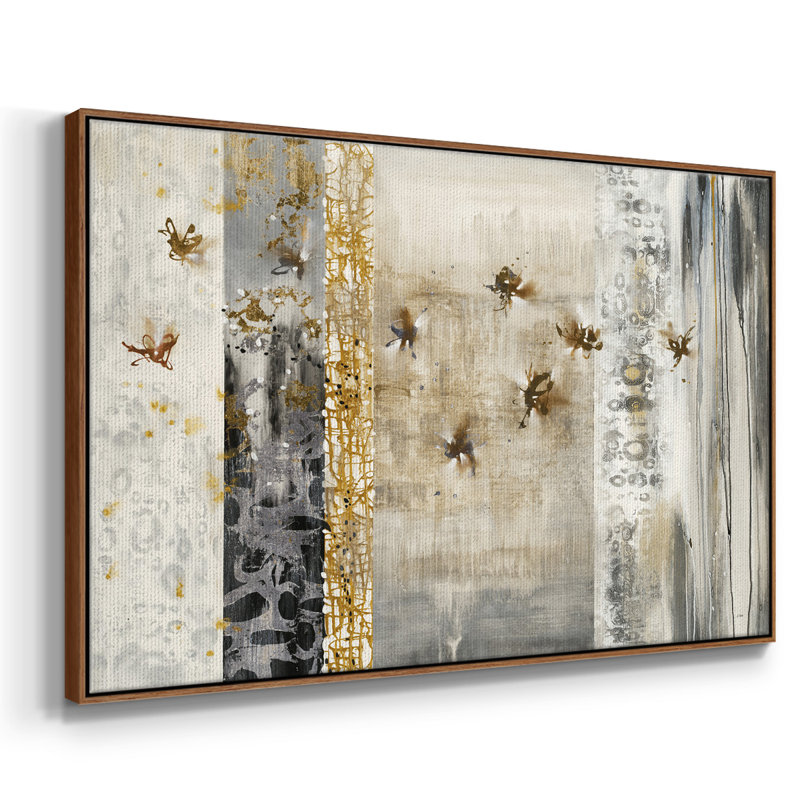 Farfalla Luster, reproduction d'art sur toile, H 27 po x l 41 po x P 2 po, Noyer