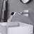 Wall Mounted Waterfall Bathroom Sink Faucet With Temperature Digital Display With Valve-114681649