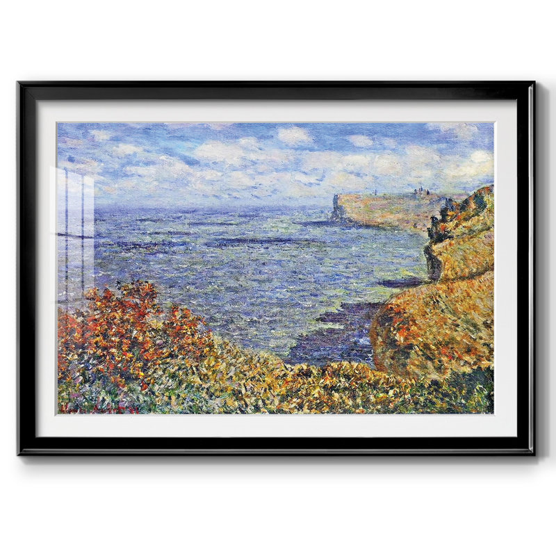 Vue prise de Greinval, 1881, reproduction d'art sur papier, Cadre noir, H 15 po x l 21 po x P 1,5 po