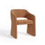 Chaise d'appoint rembourrée en lin avec accoudoirs-1878350872