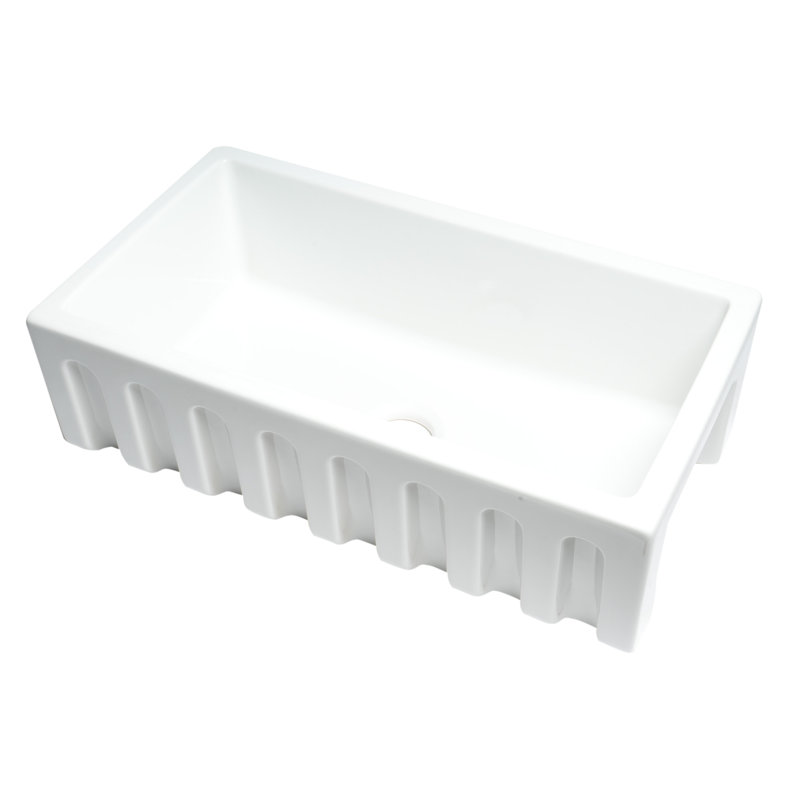 33.12'' L Single Bowl Granite Kitchen Sink