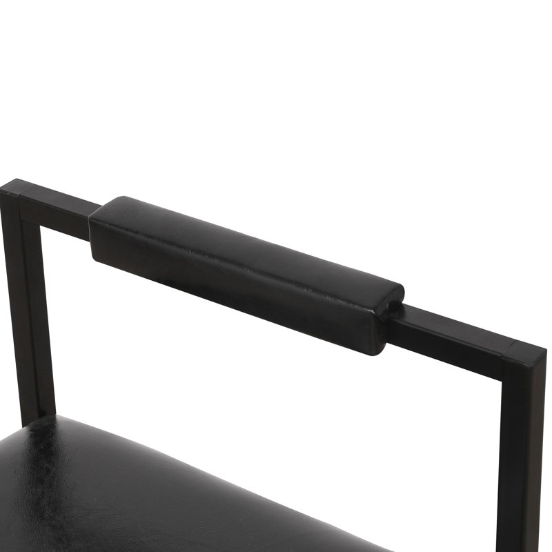 Tabourets de cuisine en tissu à 2 comptoirs, Noir