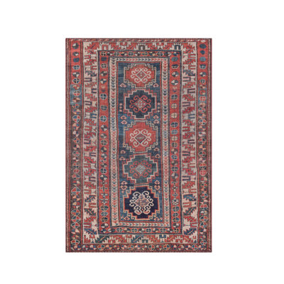 Alesio Oriental Machine Printed Area Rug