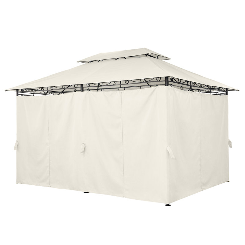 Arpi 4m x 3m Metal Patio Gazebo, Beige