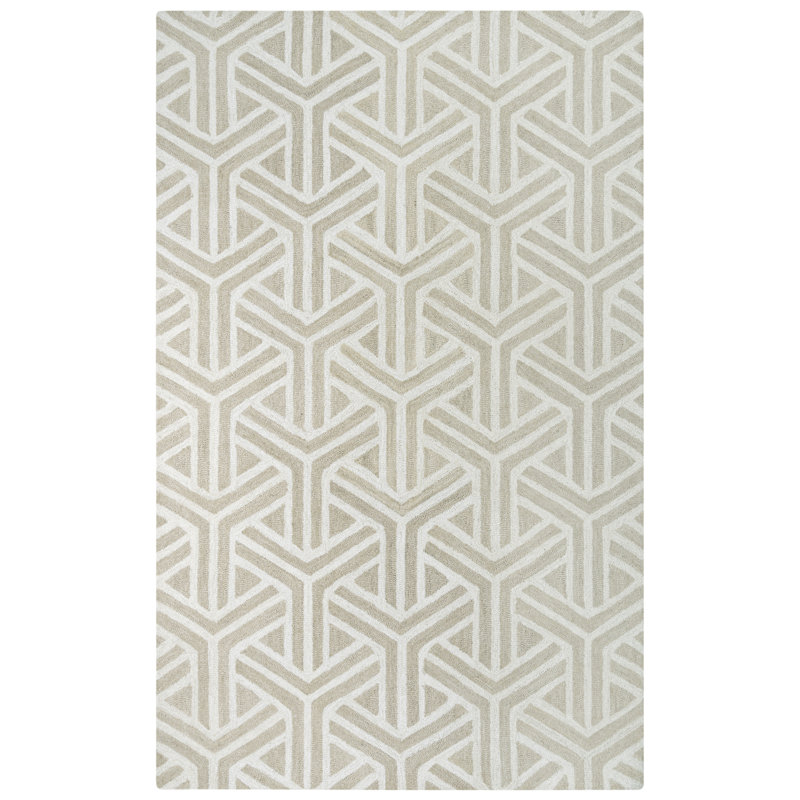 Smallwood Wool Geometric Indoor Rug, Rectangle 5' x 7'6"
