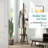 Bamboo Wood Coat Freestanding with Umbrella Holder-498370516