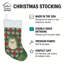 Chaussette de Noël crème Pomeranian Christmas PoinsettIas