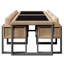 Wicker 6 - Person Garden Lounge Set with Cushions
