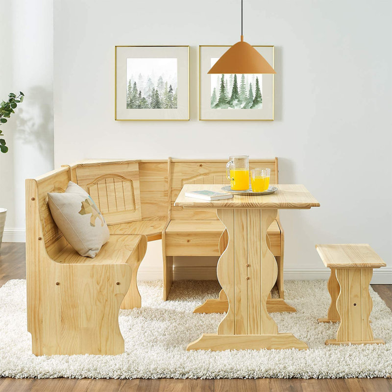 Ensemble de salle à manger rectangulaire pour 4 personnes 27,56 po 