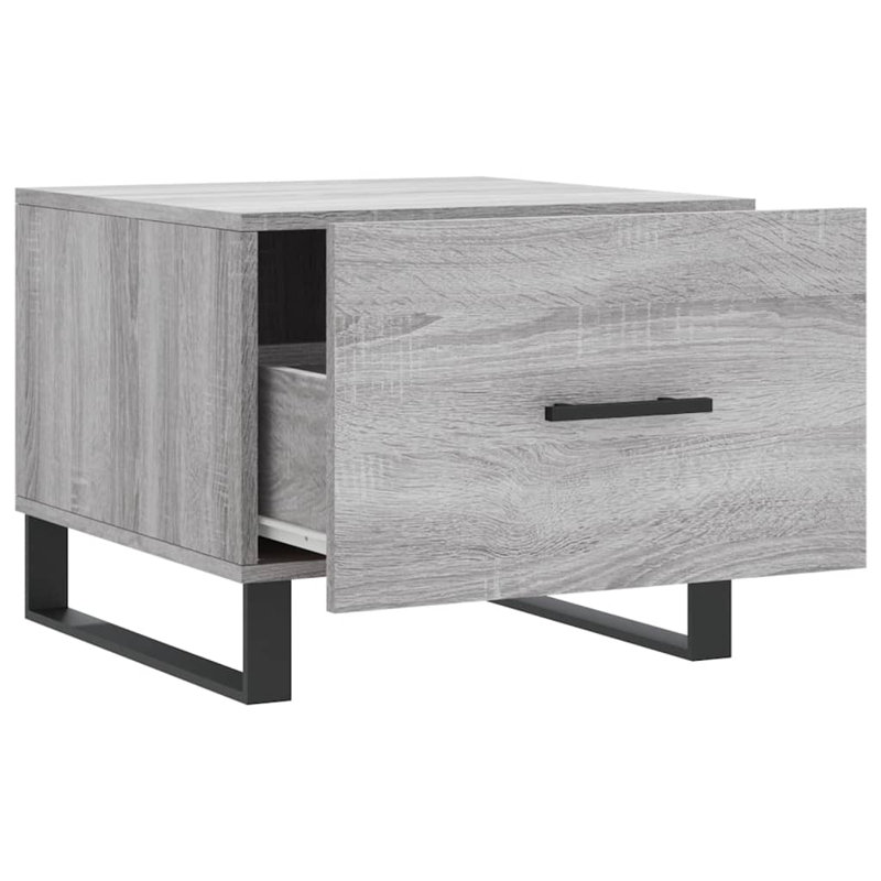 Aunesti Sled Coffee Table with Storage, Grey Sonoma