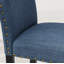 Tabourets de comptoir en tissu avec garniture cloutée Carliana, ensemble de 2-33396314-41667387