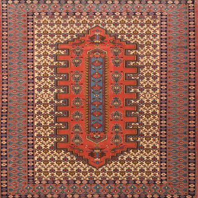 Tapis oriental oriental rouge / rouge