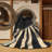 Machine Washable Pantelie Posh & Luxe Starburst Rug in Gray – Black Binding-605255751