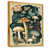 Toile avec cadre flottant or