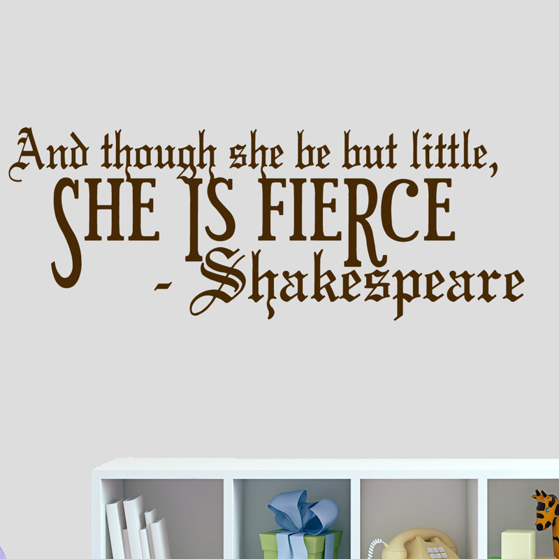 Adhésif décoratif «She is Fierce», Brun chocolat