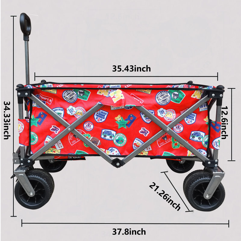 Chariot de jardin utilitaire pliable couleur pliable