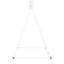 Support de balançoire de cour arrière en métal blanc, capacité de 528 lb, pour les loisirs en plein air