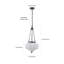 4-Lamp White Jade Glass Dimmable Pendant Light