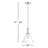Catalina 1-Light Dimmable Hand Blown Glass Cone Pendant-256958438