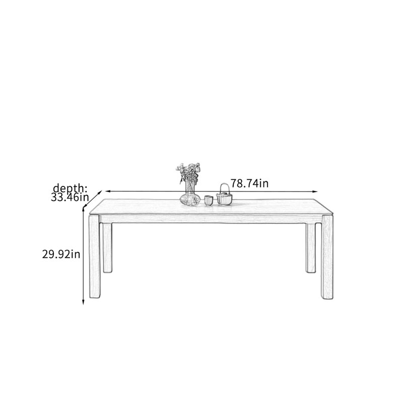 Hepper, H 29,92 po x L 78,74 po x l 33,46 po, Brun