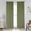 Fabdivine Elegant Green Pure Linen Handmade Floral Block Print Curtain, 100% Blackout  Soft Boho Pleated Pinch Drapes for Window, Kitchen, Office or Patio, Badal-2059177894
