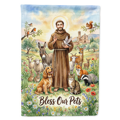 Drapeau de jardin Saint-François d'Assise