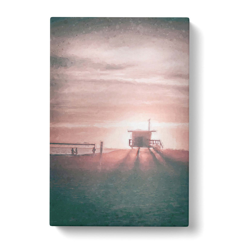 Volleyball On The Beach - Wrapped Canvas Print, 60cm H x 40cm W x 3cm D