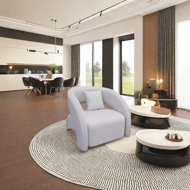 Semi-circular arc business negotiation sofa
