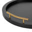 Round Ottoman Tray with Metal Handles-485116405