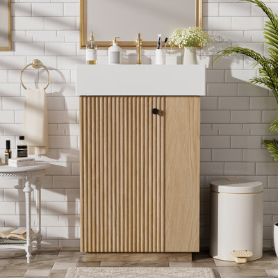 Meuble-lavabo simple 22 po avec plateau en céramique