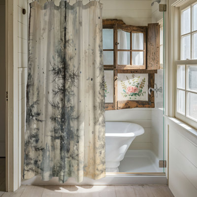 Rideau de douche Snowy Arbor - Premium