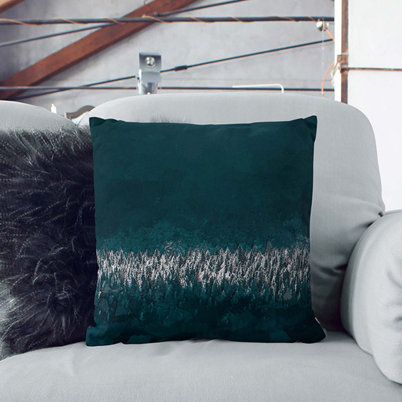 Square Cushion, 55cm H x 55cm W x 20cm D, Black