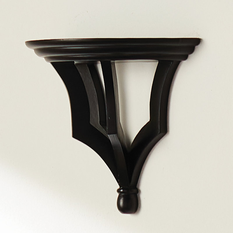 BENNETT WALL BRACKET SMALL, 7.75" H x 9.5" W x 4.75" D, Black