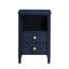 Table de chevet à 2 tiroirs Winston - Bleu minuit-462789818