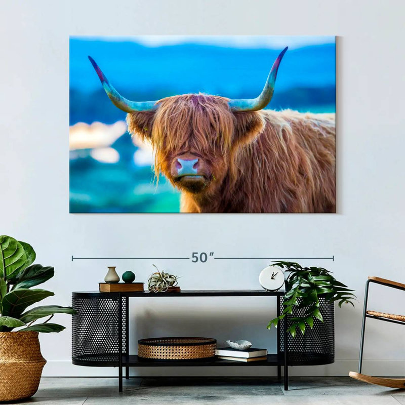 Brampt Shaggy Cow, 34" H x 51" W