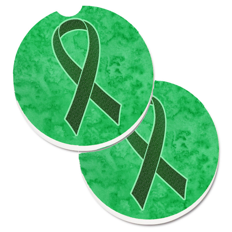 Sous-verre Ribbon for All, Vert foncé