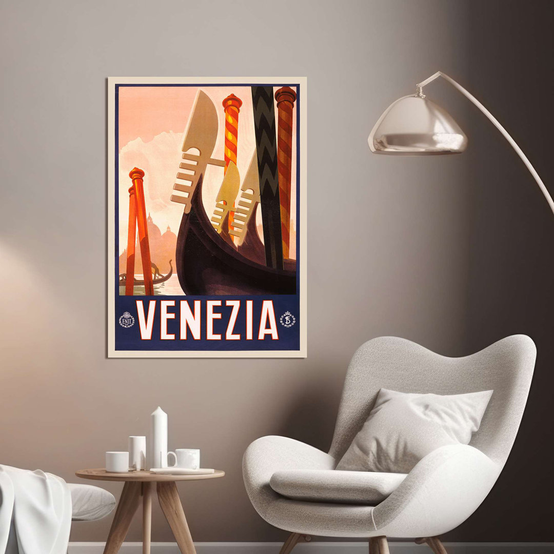 "Vintage City Poster: Venedig" Von Anonym