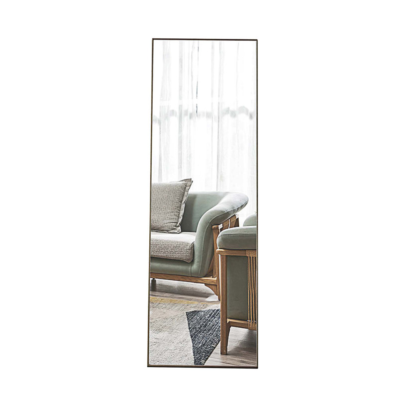 Mirror, 60" x 17", Gray