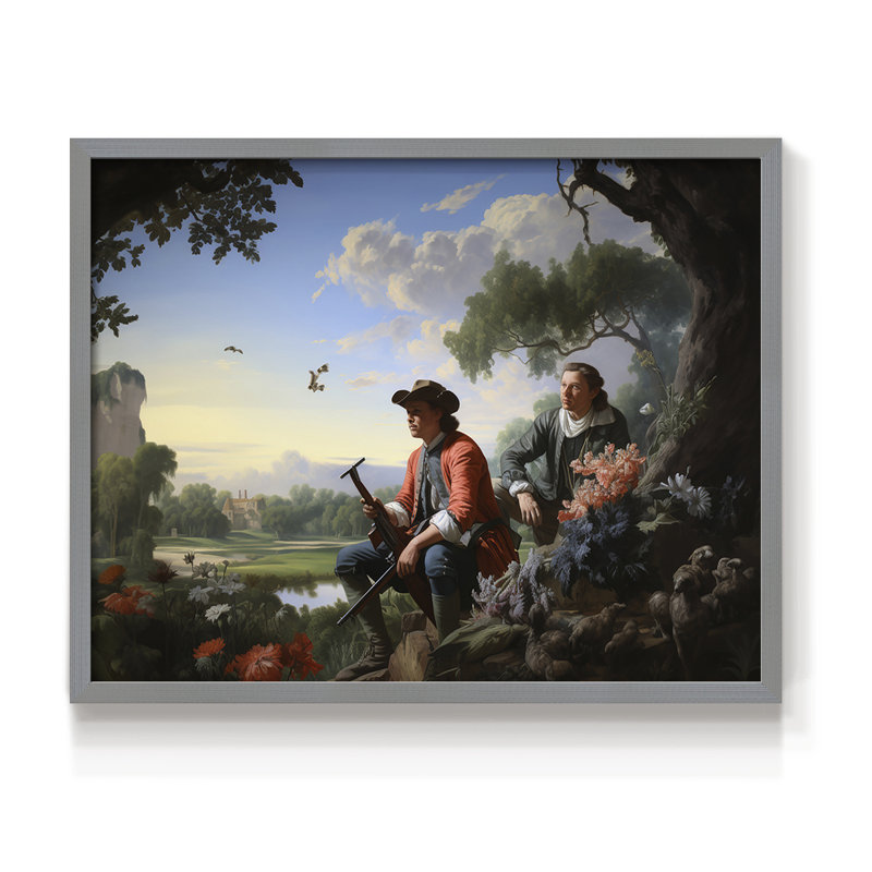 Faune, série III - Reproduction encadrée - Restickable, Gris, 16" H x 20" W