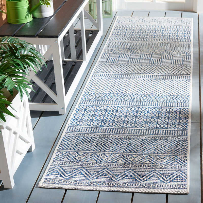 Seibold Performance Southwestern Indoor/Outdoor Area Rug, Runner 2'3" x 10'