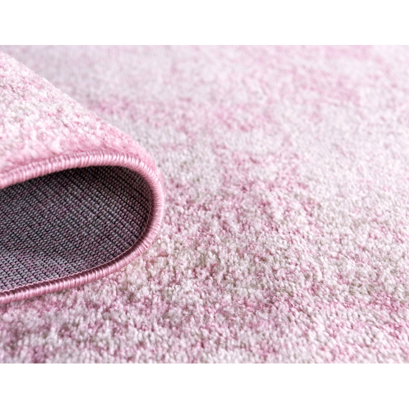 Fawe Oriental Pink/Ivory Area Rug, Rectangle 3'3" x 5'3"