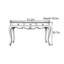 Console en bois massif American Country