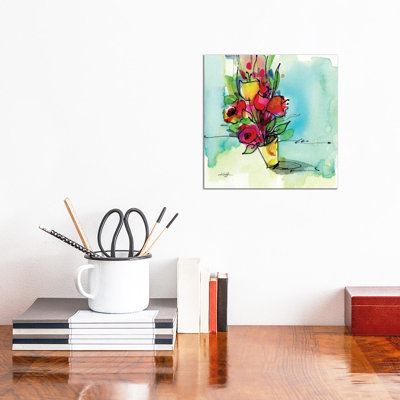 Flowers by Kathy Morton Stanion - Wrapped Canvas Print