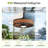 Cissline 20" IP65 Waterproof Plug-In Outdoor Ceiling Fan with Light, Woven Rattan-Style Cage, Remote Control for Patio, Gazebo & Pergola