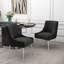 Chaise d'appoint en velours capitonné de 22 po Baudel-627050078