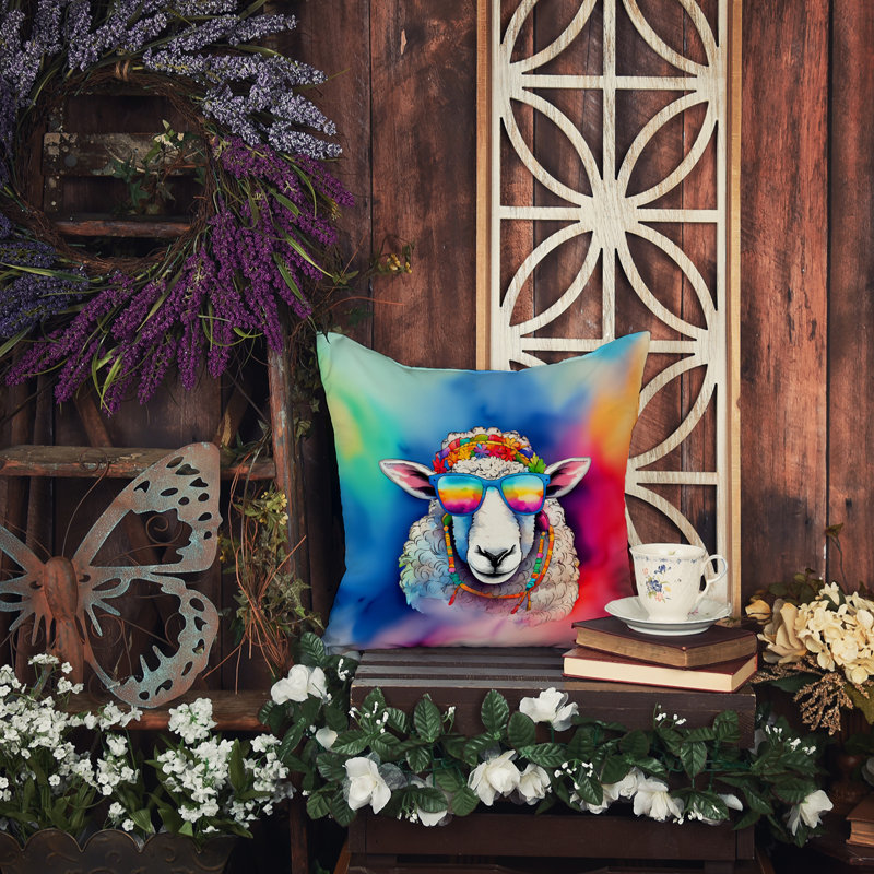 Coussin Hippie, H 14 po x l 14 po