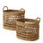 Hand Woven Wicker Laundry Basket With Handles