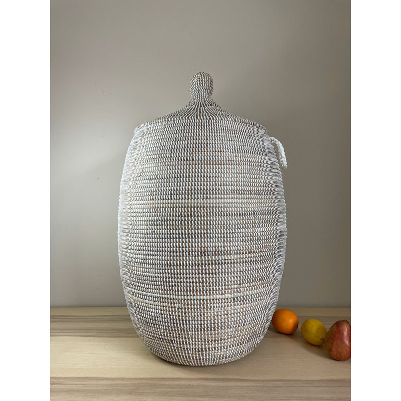 Hand Woven Plastic Laundry Baskets